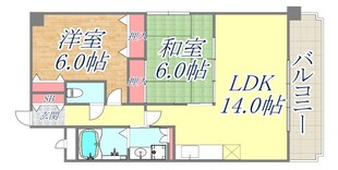 シェリール苦楽園2の物件間取画像